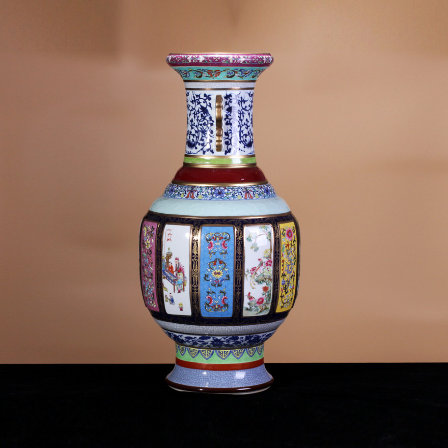 70岁老艺人刘江飞 (72道手工序制作仿清乾隆官窑瓷母尊)