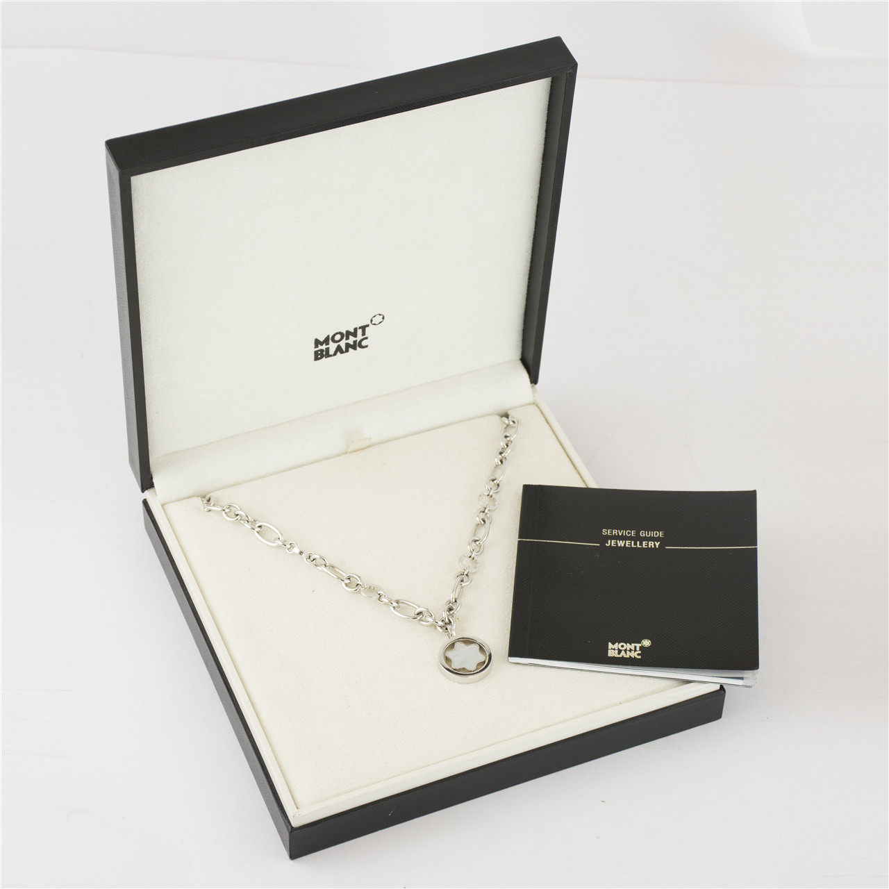 [9.5新]万宝龙女士白贝母项链ad021链长44cm