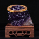 天然紫水晶小晶簇晶花摆件 原皮乌拉圭原矿晶镇 手链消磁净化