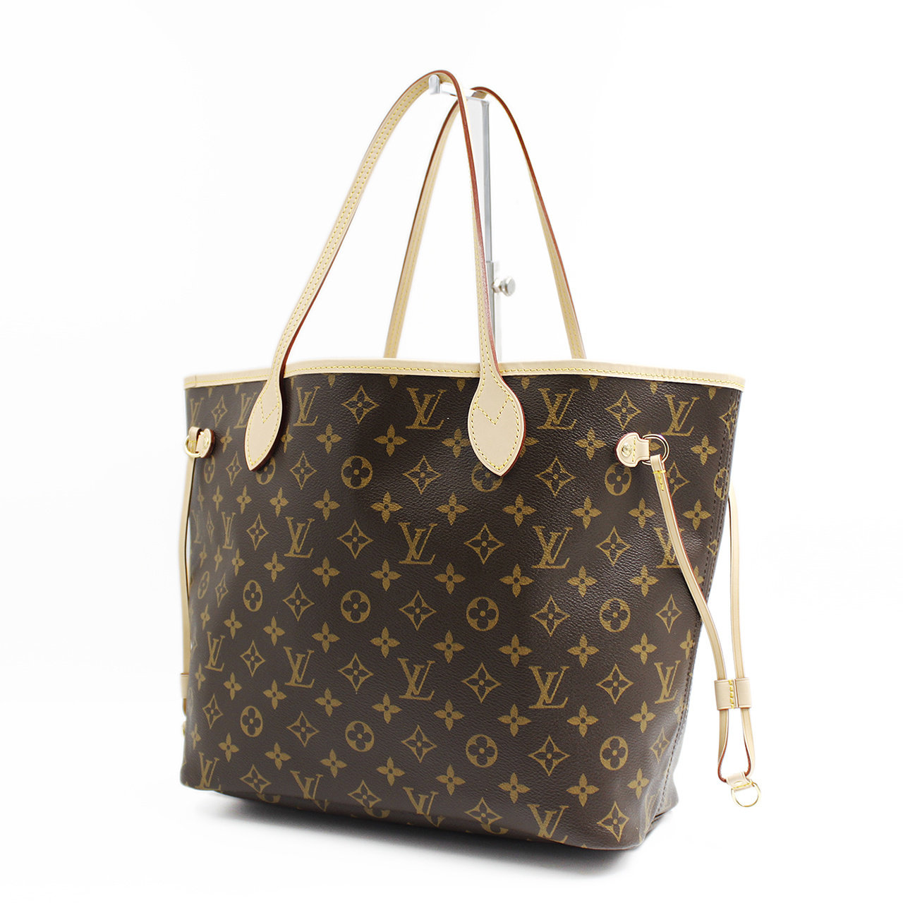 9.8新〕lv neverfull monogram 老花手袋购物袋 附小袋