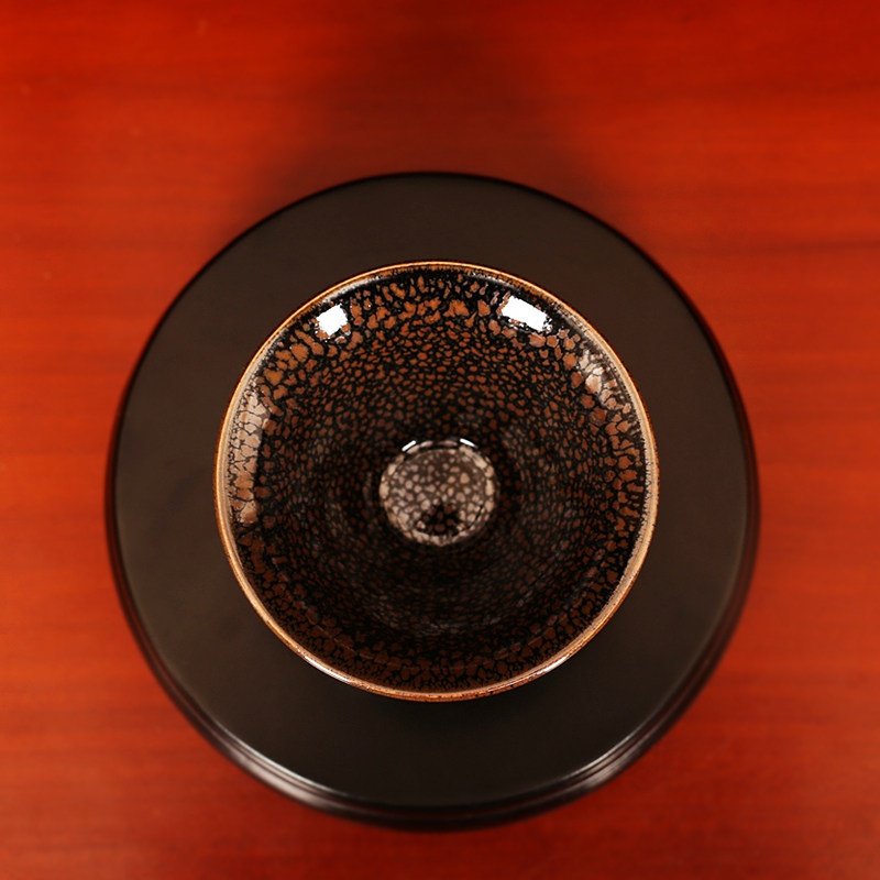 定窑 王涌泉《斗笠油滴盏》已故工美大师 定瓷非遗传承人