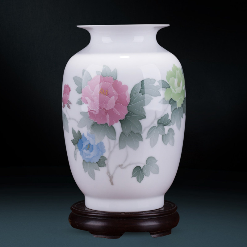 云火窑旗舰店的优惠券大全—醴陵陶瓷器手绘花瓶作品陶瓷花瓶新中式