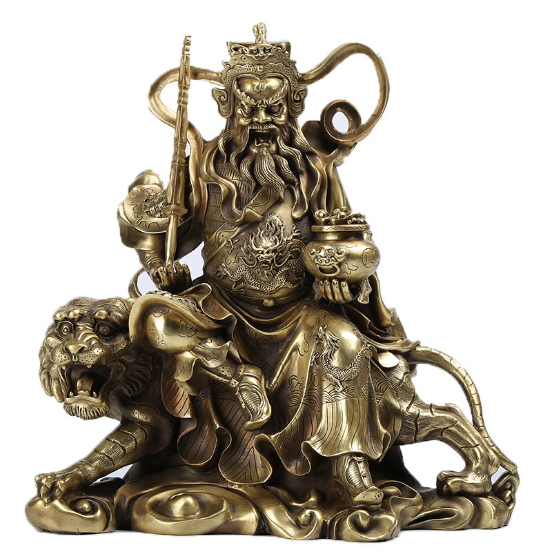 【义拍】翠岩寺黄铜玄坛真君赵公明 迎祥纳福 招财利市 佛法加持