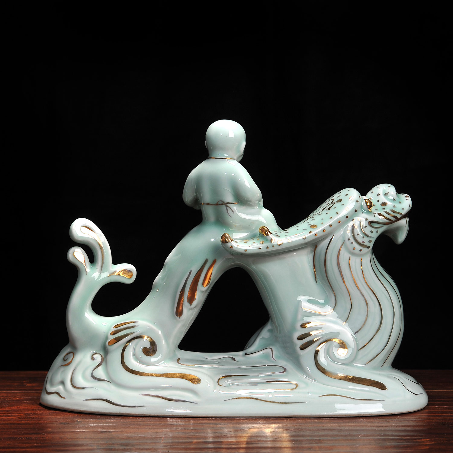 中国工艺美术大师雕塑泰斗刘远长作品 《望子成龙》