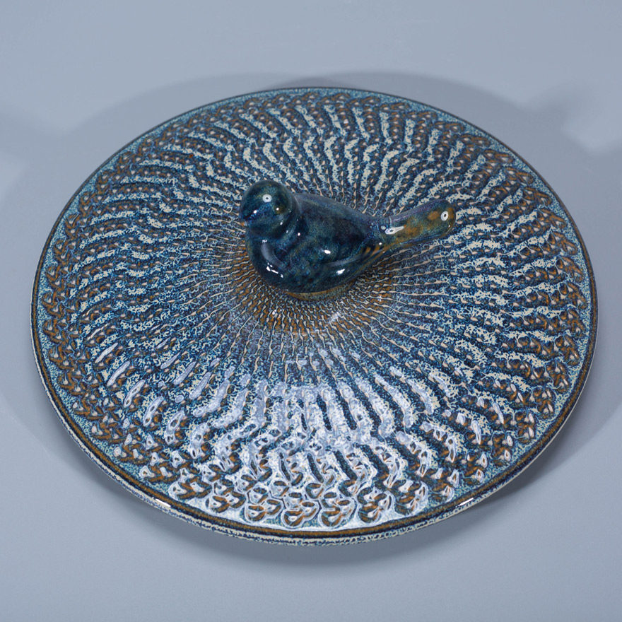 高温颜色釉跳刀纹罐 景德镇资深老艺人曾强作