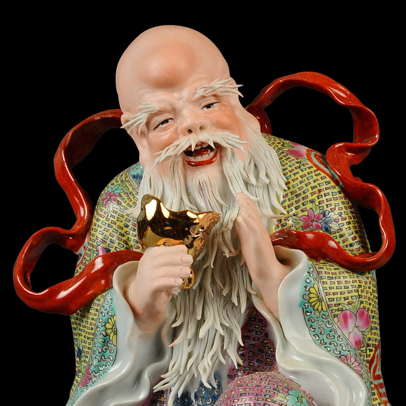 福禄寿三星 著名陶瓷美术家雕塑名家曾山东