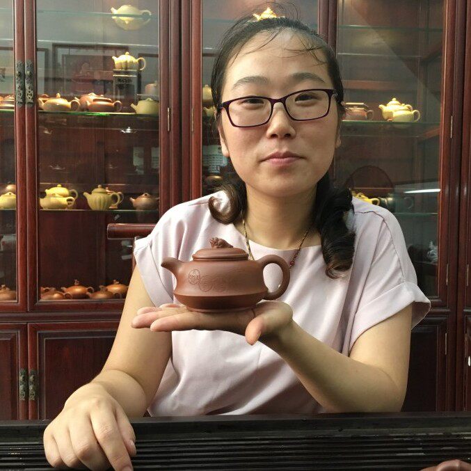 国家工艺美术员毛俊兰原矿小红泥【招财进宝壶】