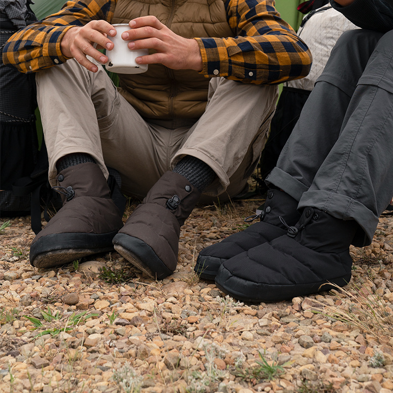 Naturehike挪客保暖高帮羽绒营地鞋户外野营露营冬季加厚加绒棉鞋