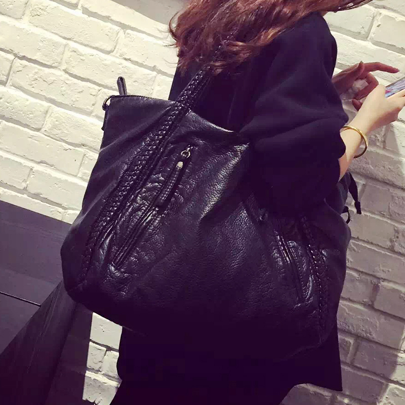 女包2019新款日韩版软皮大容量手提包休闲简约百搭斜挎单肩大包包在类目 箱包皮具/热销女包/男包, 女士包袋中 - 来自Buy2taobao.com提供专业的淘宝代购服务