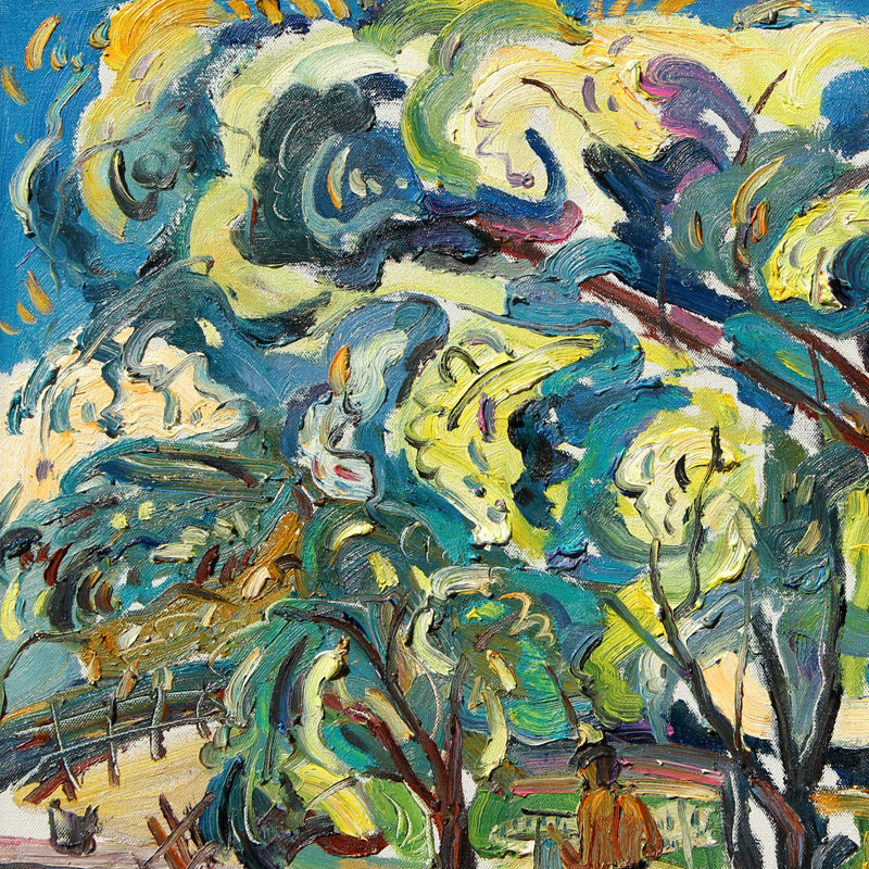 王玉波《写生》流动的色彩,当代意象表现主义画家