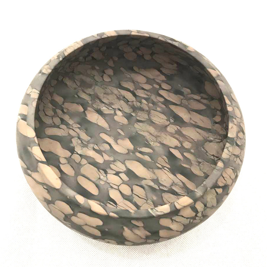 岩源坑瓜子石 三足墨海 歙砚珍品 吴振强作品 八百砚庄出品