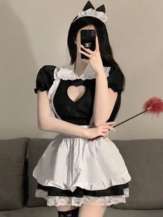 SALTCRUSH 性感纯欲女仆套装cosplay女佣制服夜场咖啡厅经典围裙