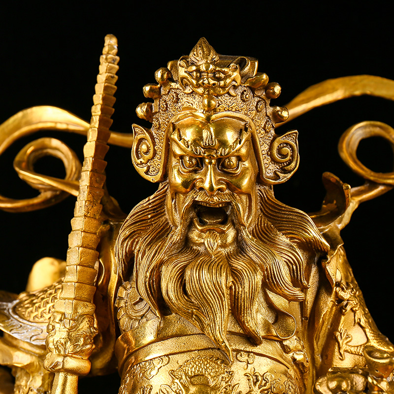 【义拍】武财神铜像 赵公明 南都禅寺佛法加持 8.3kg