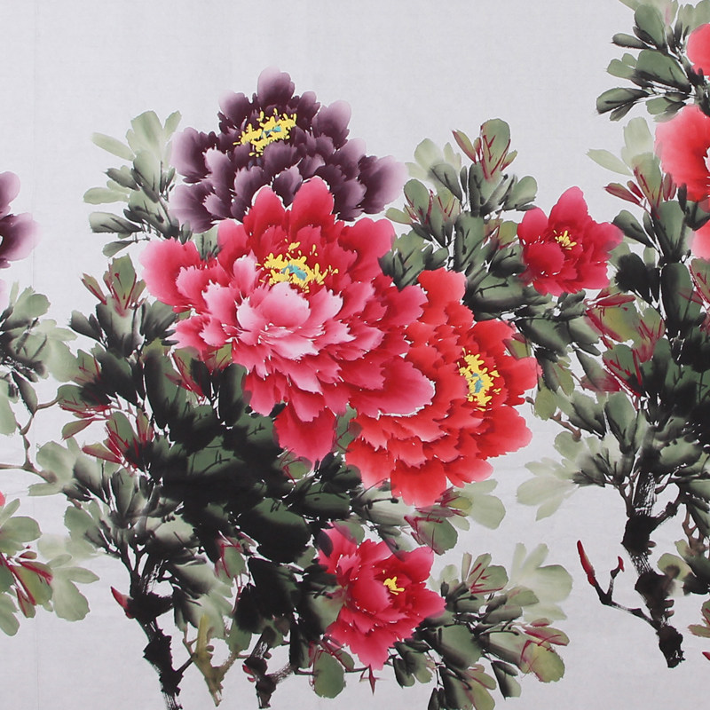 【双十二】张浪伯《富贵吉祥》专业牡丹画家