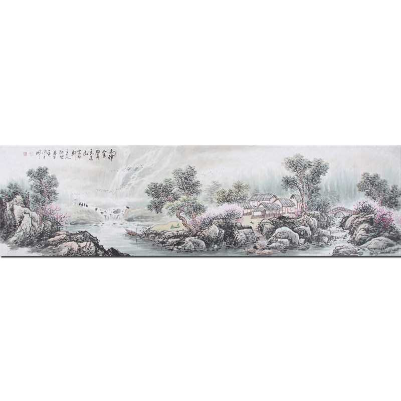 超级直供周名家山水画精品专场 王红旭《玉律金声秀春山》省美协会员