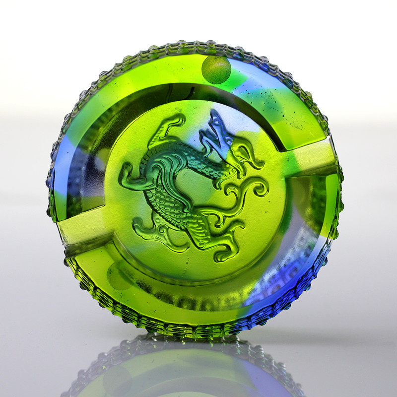 《 青龙 》古法琉璃艺术摆件文镇