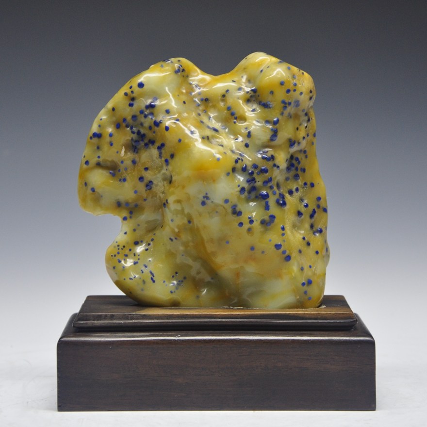 【视频看货】青田名贵品种 蓝星 原石 收藏 高端好货