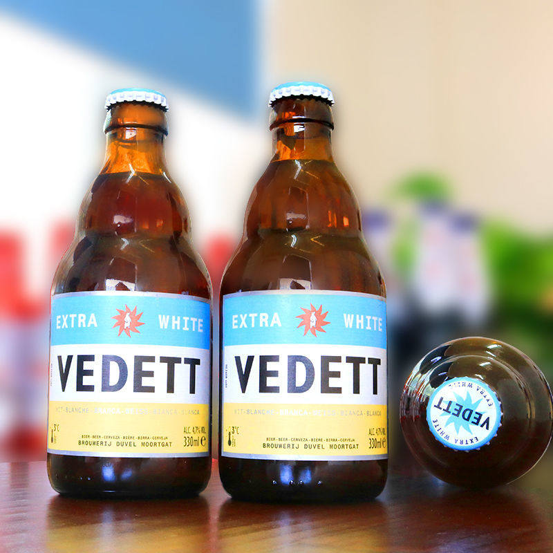 新鲜白熊啤酒比利时原装进口小麦啤酒精酿白啤酒330ml6瓶