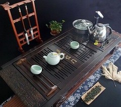 高档实木茶盘适合电磁炉尺寸37*20嵌入式茶盘