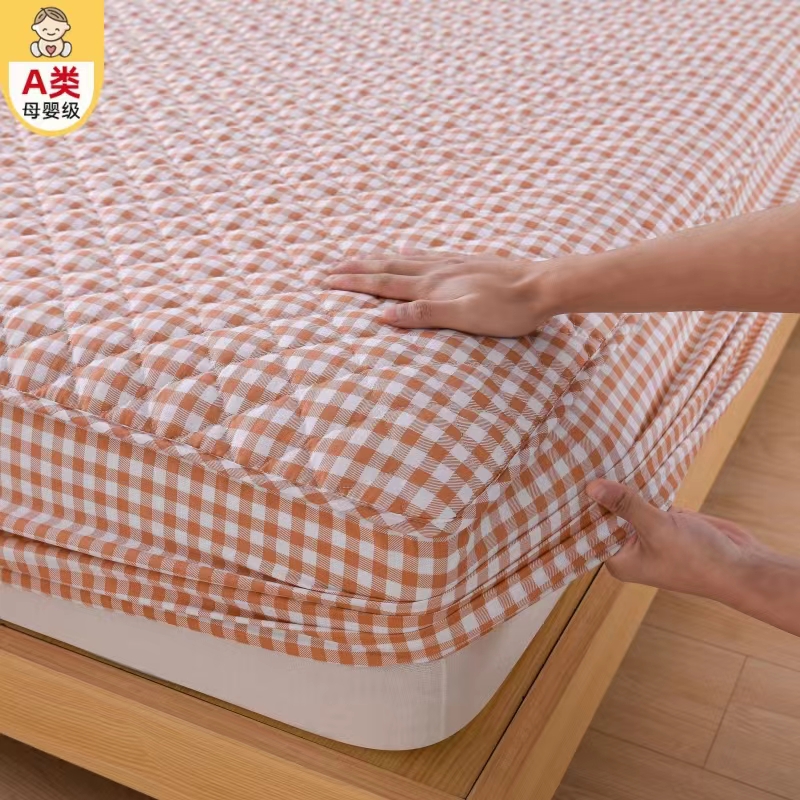 A类原棉床笠罩2024新款加厚防滑床罩席梦思床垫保护罩防尘床单套