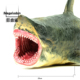 海洋生物仿真模型  锯齿鲨 巨齿鲨   儿童玩具 公仔摆件