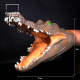 动物模型玩具软胶鳄鱼手套海洋动物手偶头软胶嘴巴儿童益智礼物