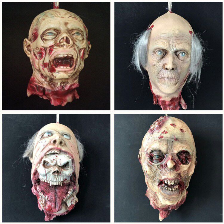 淘宝万圣节骷髅挂饰酒吧鬼屋密室布置道具酒吧ktv恐怖