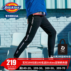 Dickies侧边logo撞色织带束口卫裤休闲运动长裤 DK006459