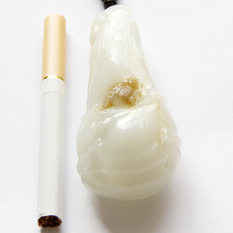 国家级玉雕大师张保国作品 和田玉 节节高升 76.20克