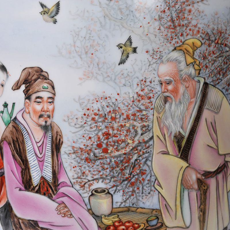 江西省高级技师 徐鹏飞作品 重工粉彩人物瓷瓶《暖日当头》