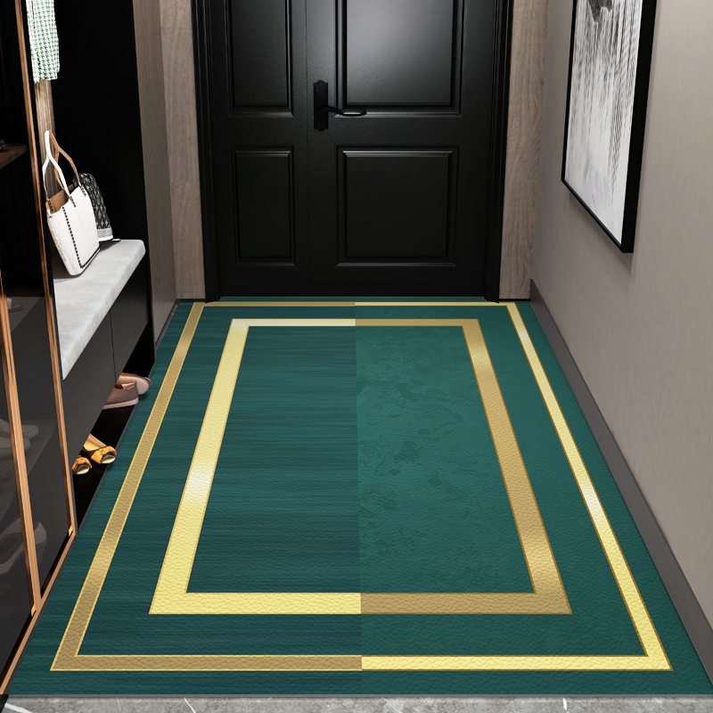 入户门pvc地垫轻奢美式进门口脚垫可擦洗家用玄关门厅地毯可裁剪