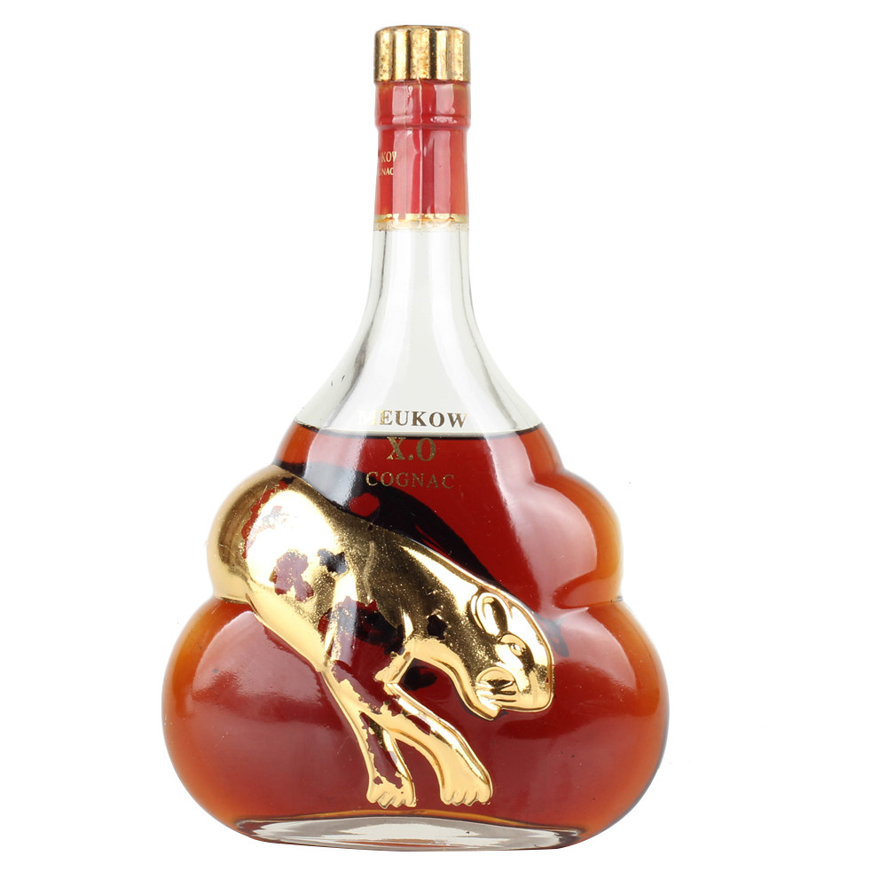 42.xo洋酒90年代墨高金豹xo白兰地40度700ml老洋酒收藏