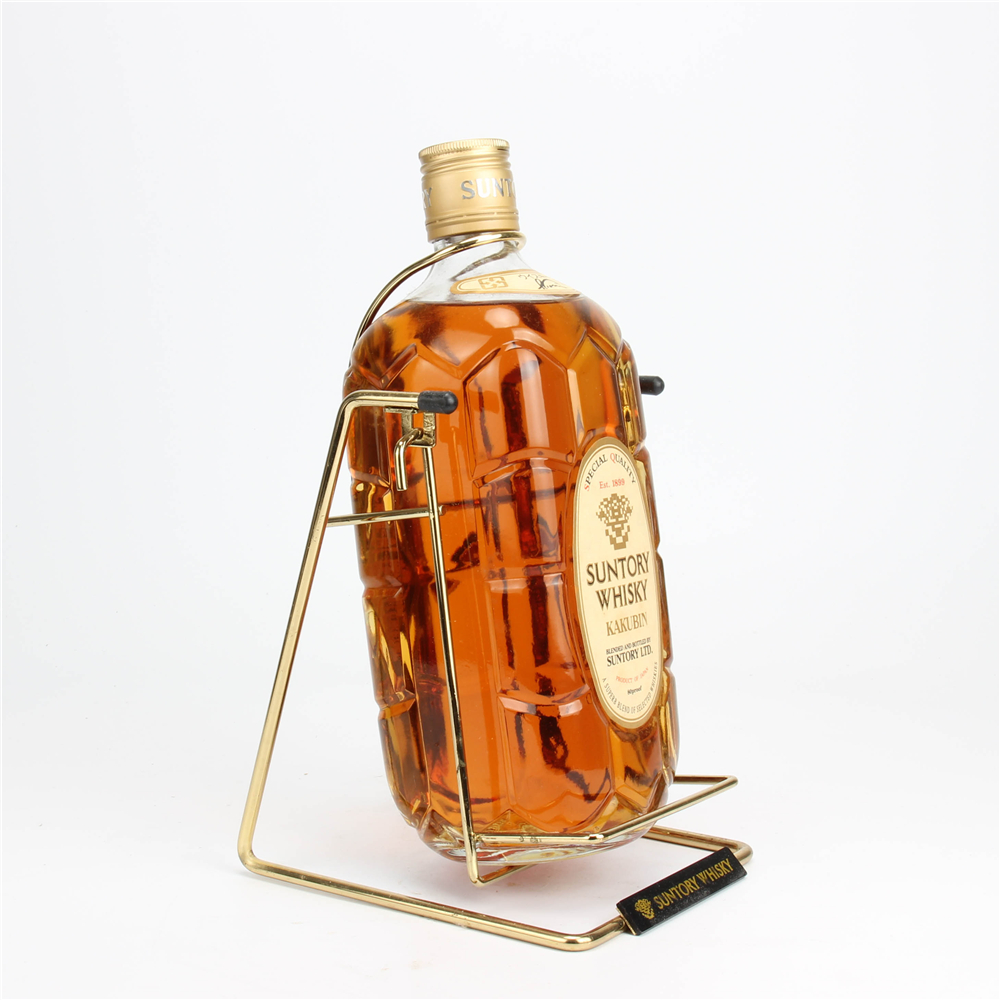 【诚如意19】2000年代2.8斤金花标三得利角瓶威士忌 1440ml 40度