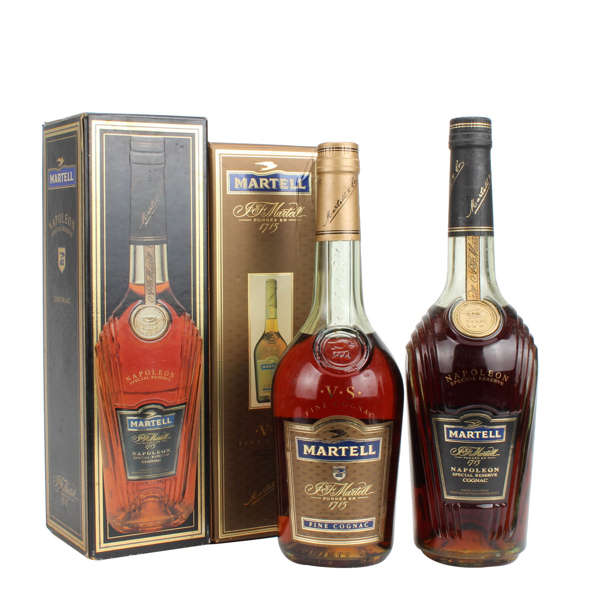 68.90/91年马爹利vs/马爹利拿皮仑40度700ml*2瓶老洋酒收藏 拍卖