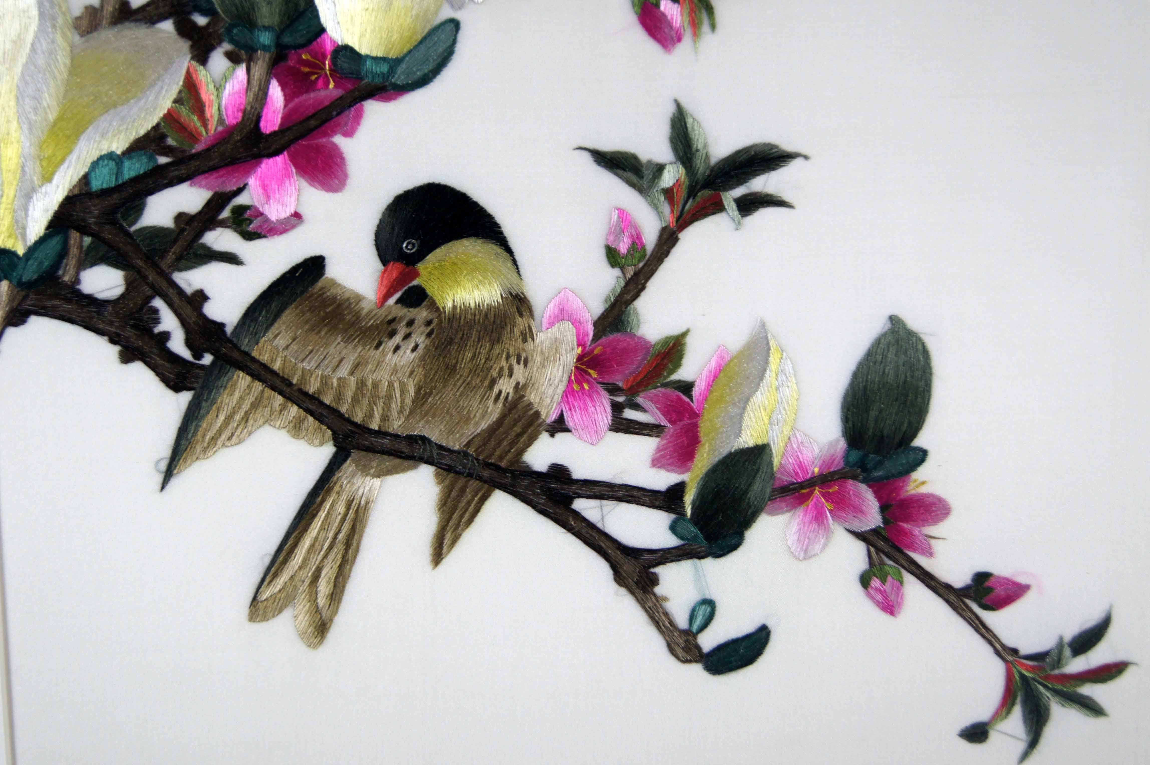 【双十二】苏绣单面绣 《鸟语花香》刺绣 买就送