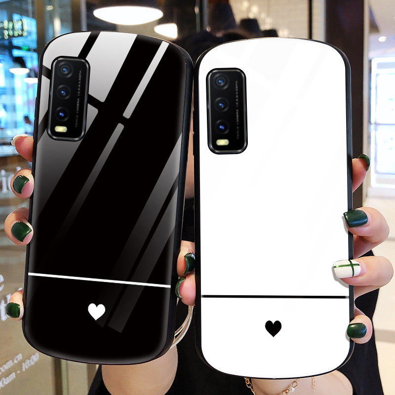 vivoy30手机壳椭圆玻璃步步高vivoy30g保护vivo硅胶套v2034a全包防摔