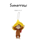日本代购sun arrow正版小猴子乔治公仔玩偶毛绒包包挂件小挂饰