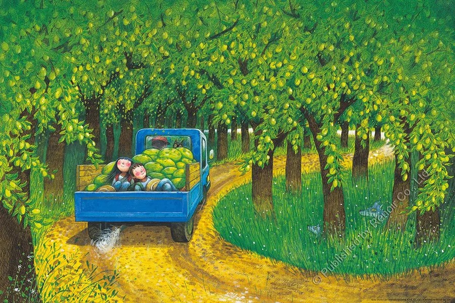 雷诺瓦进口益智玩具/几米/幸福满载/1008片/纸质拼图/新款