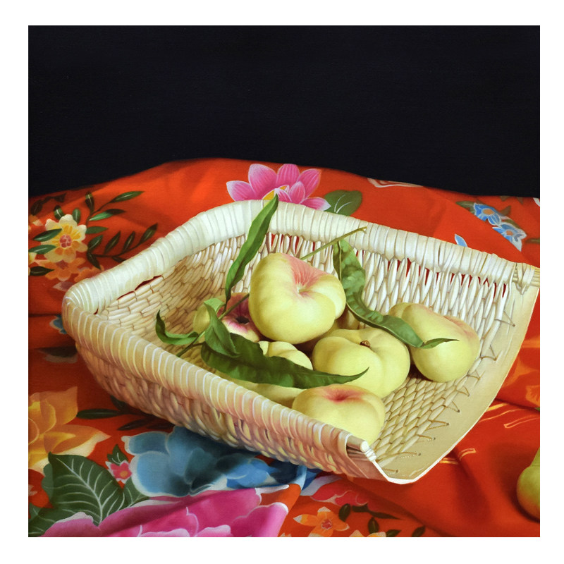 王大伟《蟠桃 》布面油画