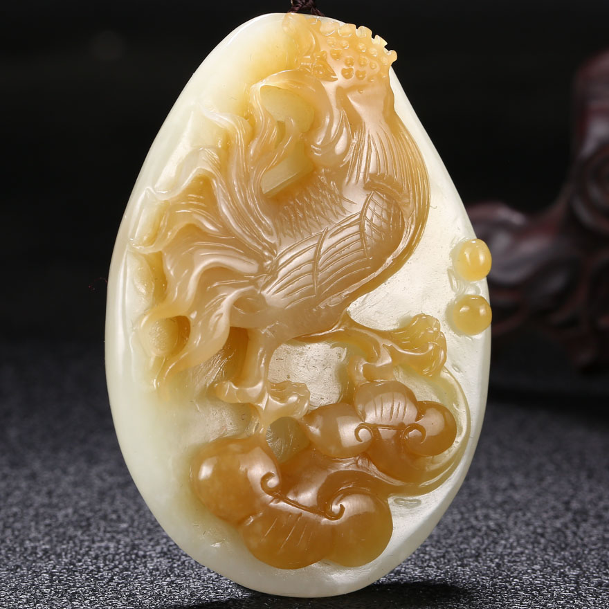 【吉祥如意】王晓义玉雕工作室出品 和田玉挂件 58.51g me1073