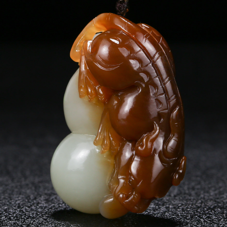 【福禄寿】王晓义玉雕工作室出品 和田玉挂件 44.80g me1857