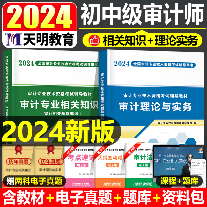 审计师考试辅导教材书2024年审计