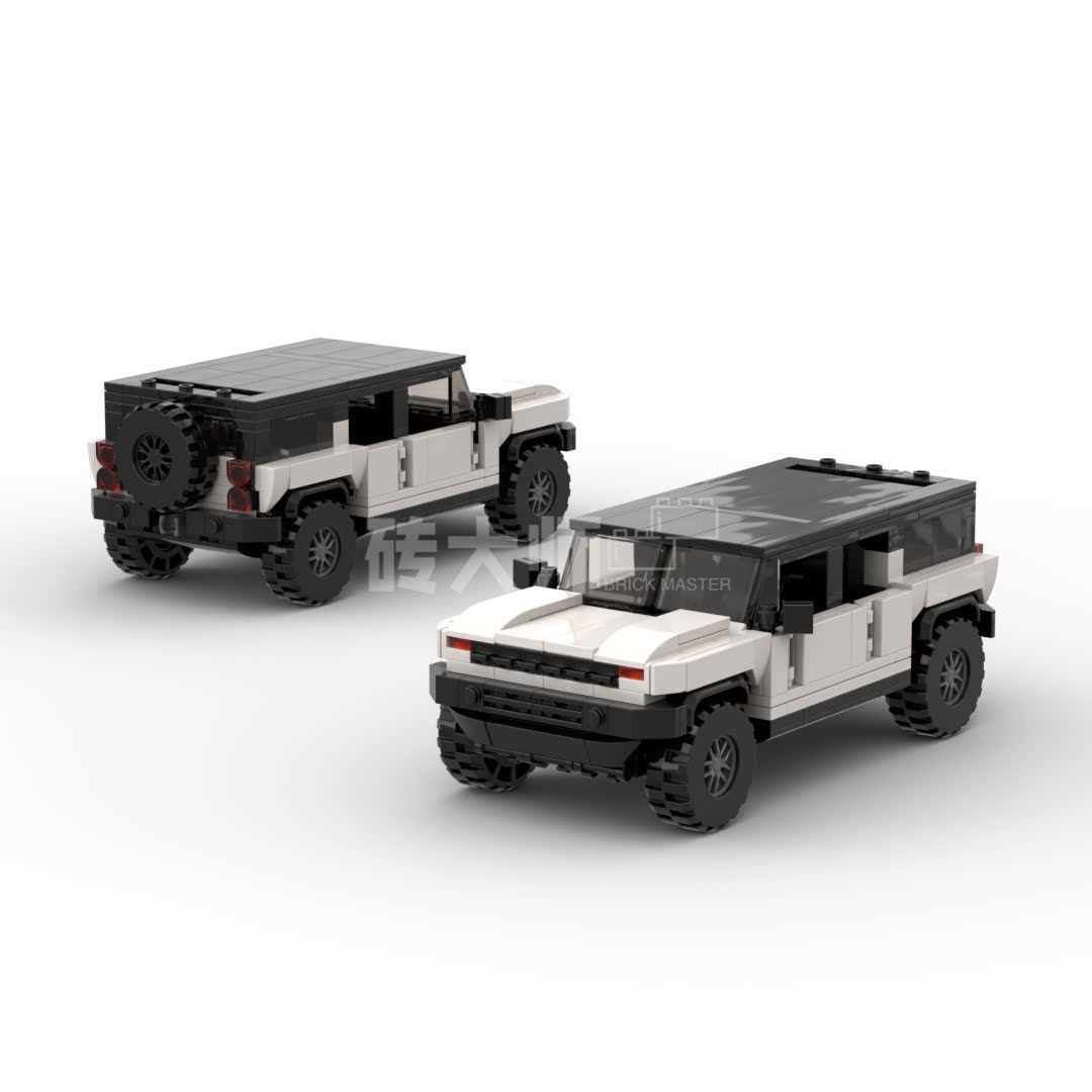 适用乐高moc-92752积木gmc悍马ev越野speed系列塑料积木