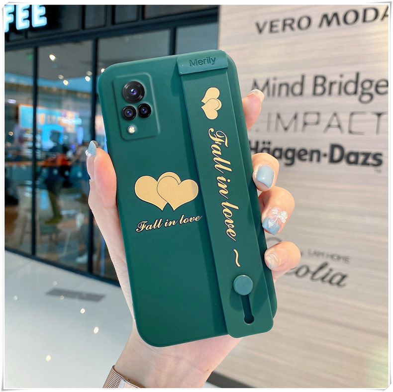 【淘宝优惠券1元】vivos9手机壳5g爱心腕带vivo s9e保护套液态硅胶软