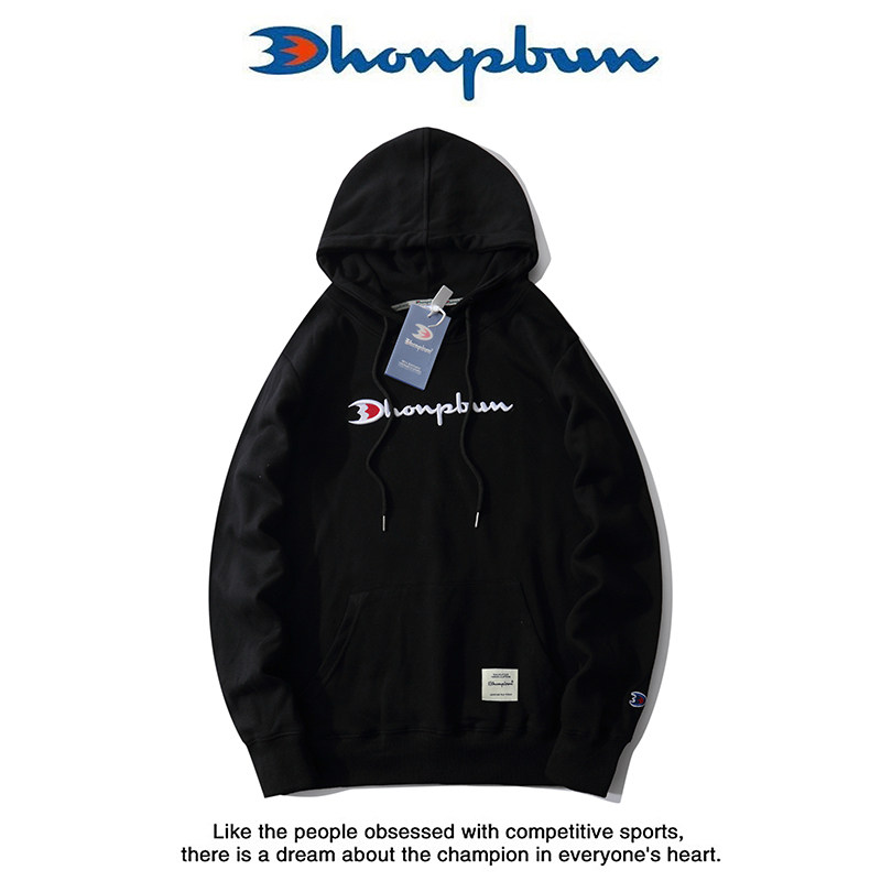 日版卖萌冠军官网旗舰店官刺绣卫衣男女连帽加绒情侣装潮牌外套