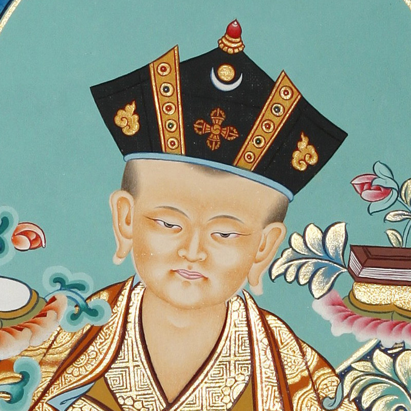 净土结庐 藏传佛教唐卡手工彩绘 噶玛巴 20110320-135