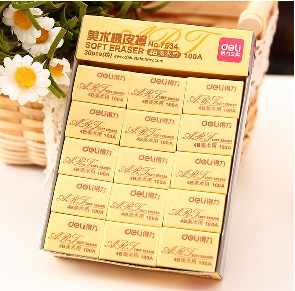 包邮 得力橡皮学生儿童美术文具橡皮擦4B 绘图考试美术橡皮 30个|msdalam kategori Kamus elektronik/buku kertas elektronik/alat tulis, bekalan sekolah setiap hari, pemadam - dari Buy2taobao.com untuk memberikan perkhidmatan ejen Taobao profesional membeli