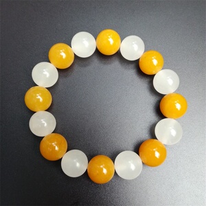 玉石籽料手链图片