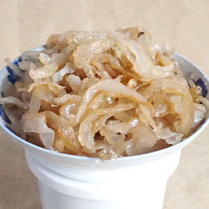 蜇500g即食海蜇丝06118118野生海蜇头盐渍棉蜇头爽脆无沙海蜇0615