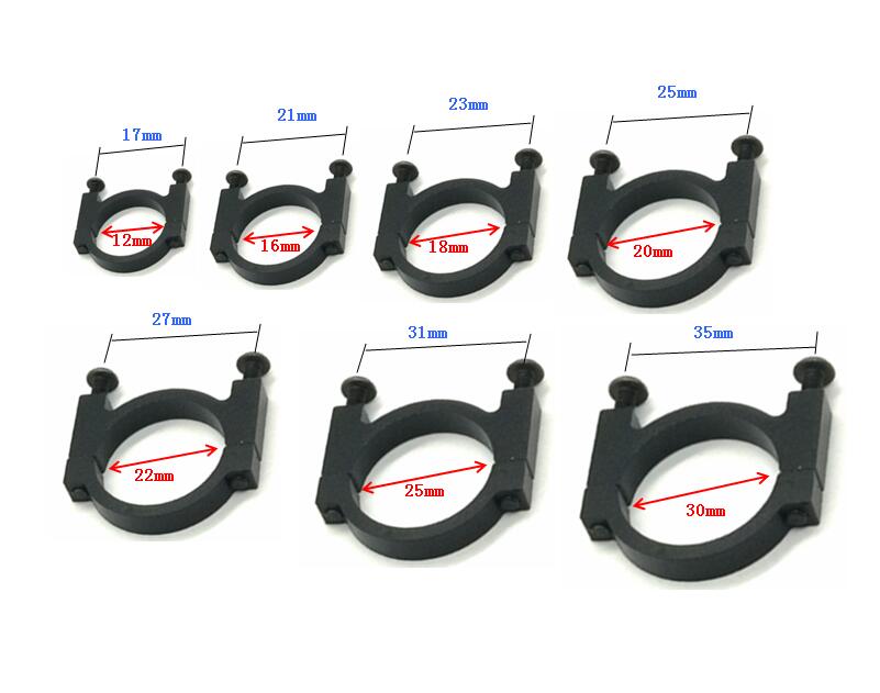 铝合金轻量化管夹多轴无人机圆管连接夹16 20 25 30mmCNC加工管夹